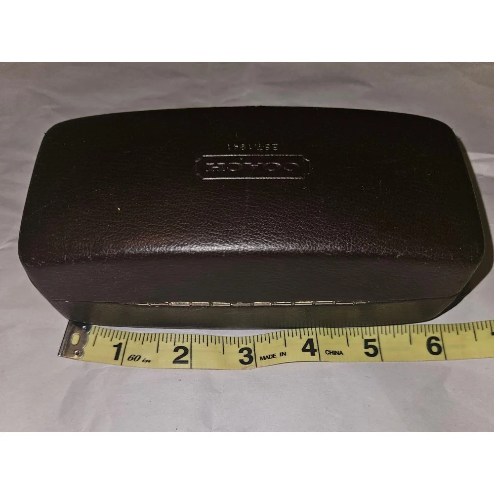 Coach Brown Leather Glasses Case
